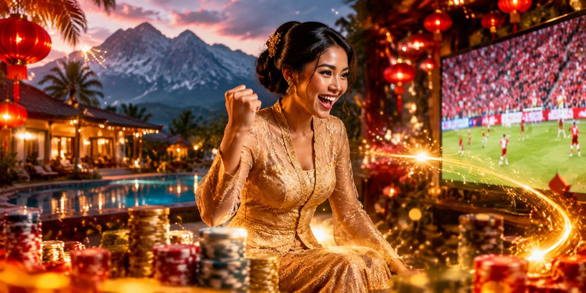 Suasana hiburan kasino dengan pakaian tradisional kebaya di Sabah
